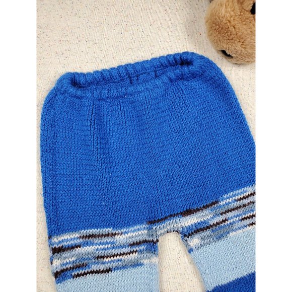 Blue Knit Jogger Harem Pants 3t - Picture 3 of 7